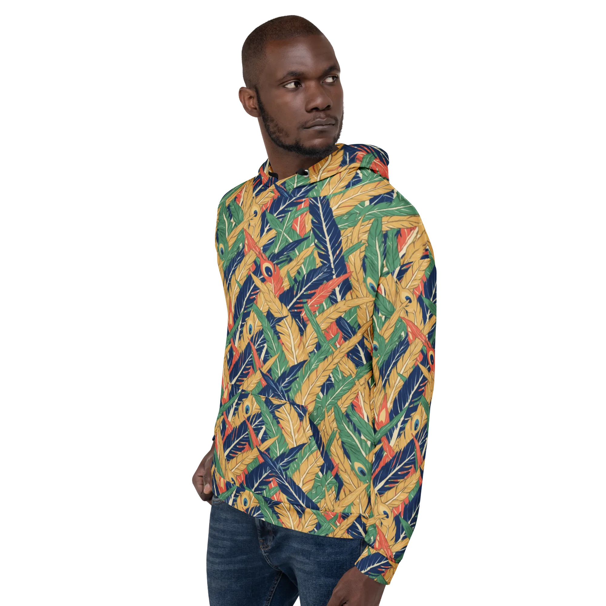 Plume Parade on Hoodie — Left