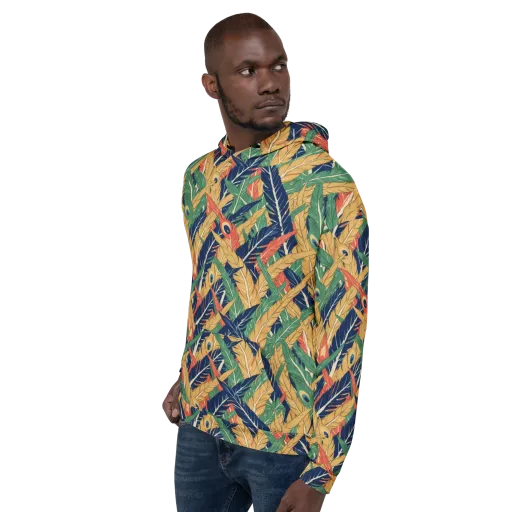 Plume Parade on a Hoodie