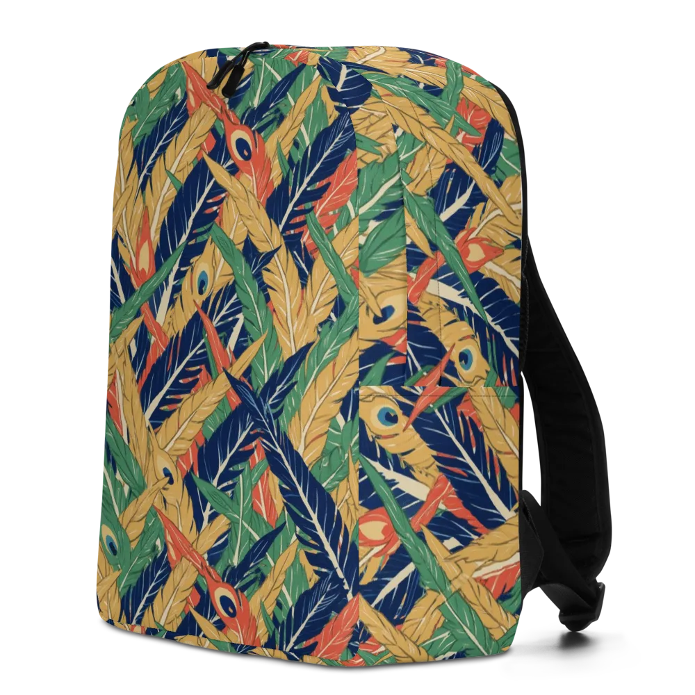 Plume Parade on Minimalist Backpack — Left