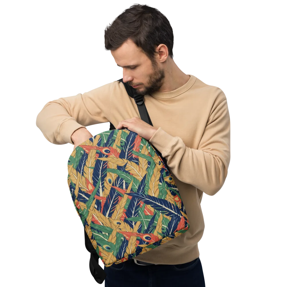 Plume Parade on Minimalist Backpack — Front