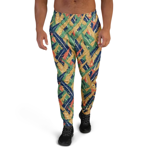 Plume Parade on a Men's Joggers