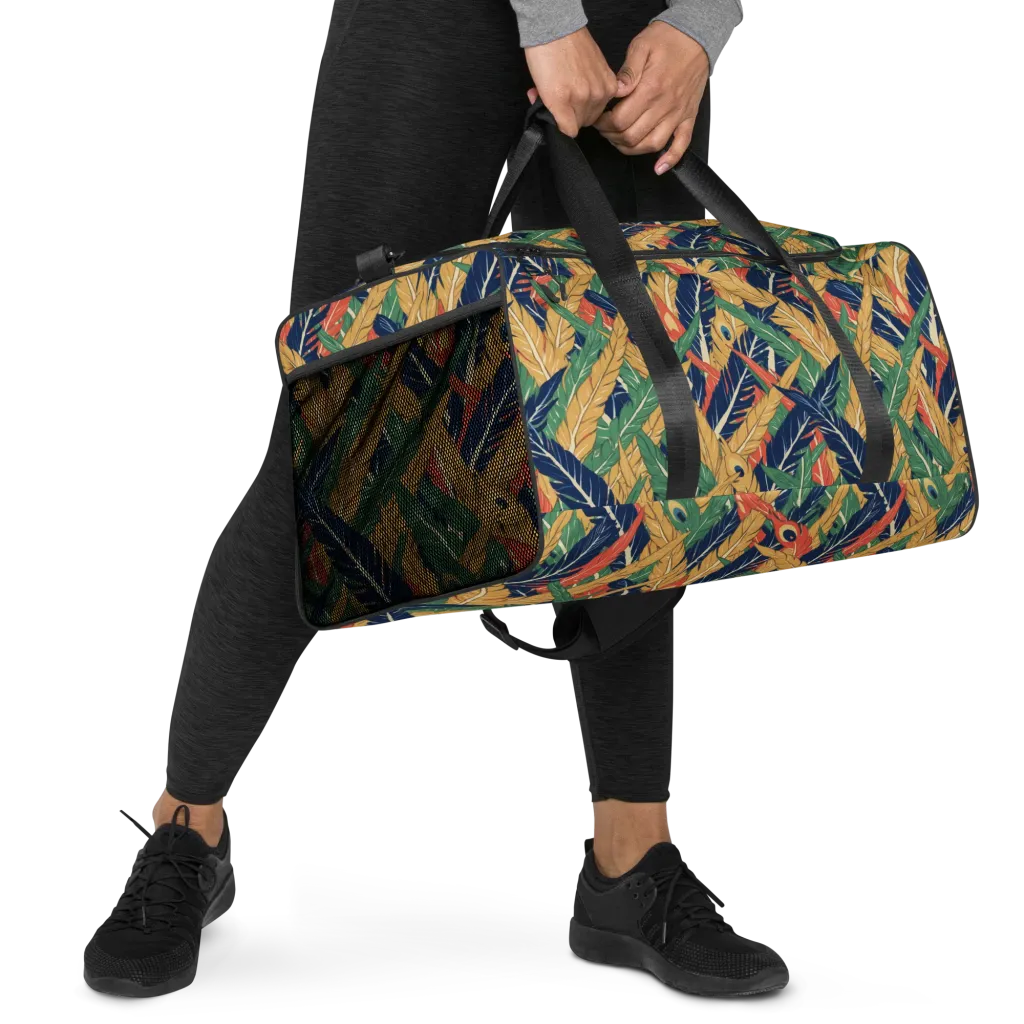 Plume Parade on Duffle Bag — Right Front