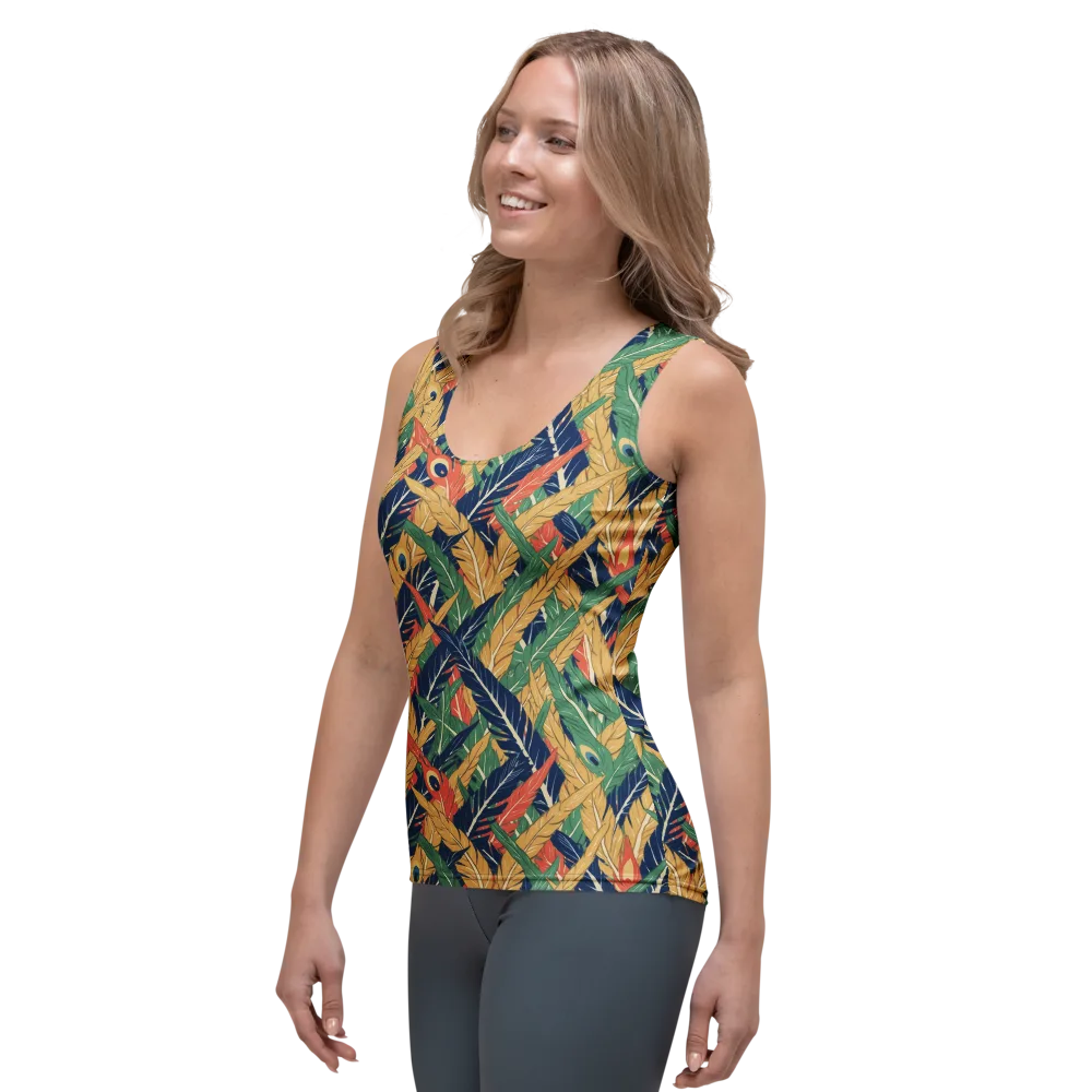 Plume Parade on Women's Tank Top — Left Front