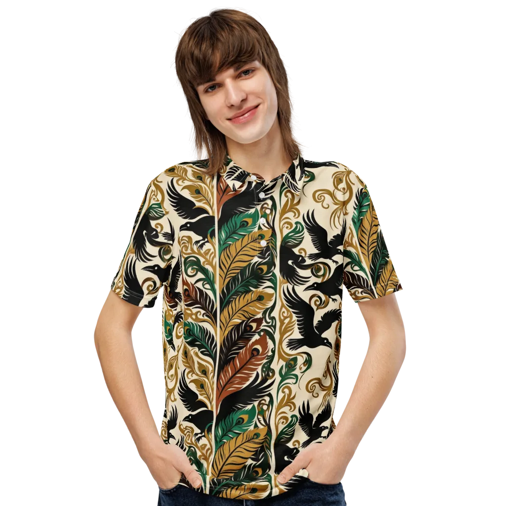 Raven Rococo on Men's Slim Fit Polo Shirt — Front
