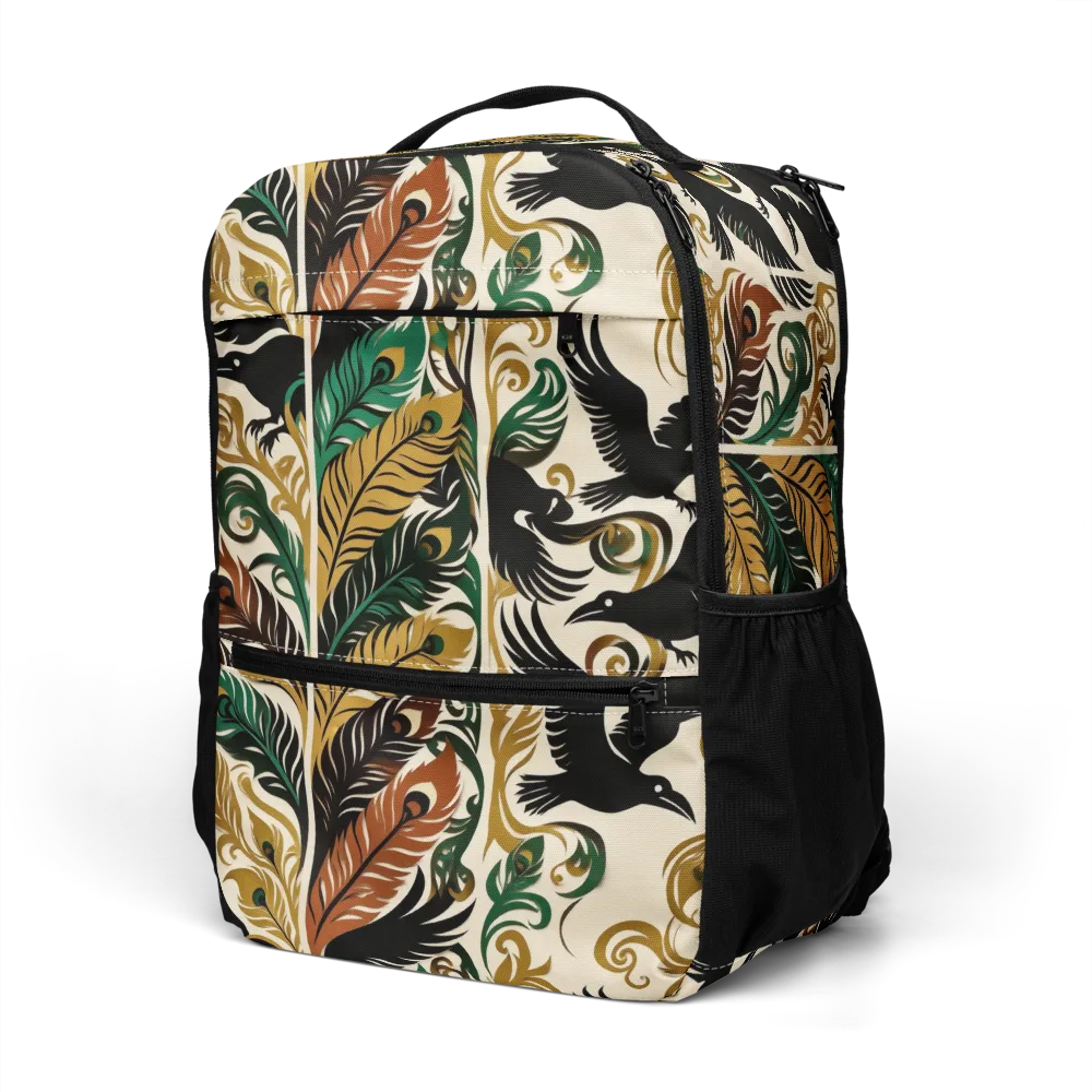 Raven Rococo on Utility Backpack — Left Front