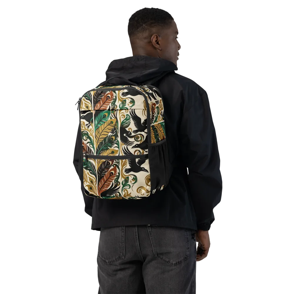 Raven Rococo on Utility Backpack — Back