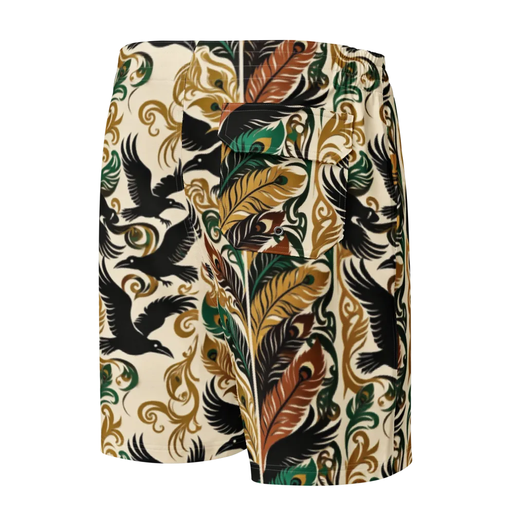 Raven Rococo on Men's Board Shorts — Back