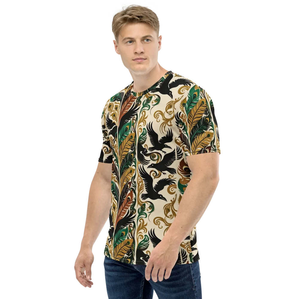 Raven Rococo on Men's Crew Neck T-Shirt — Left