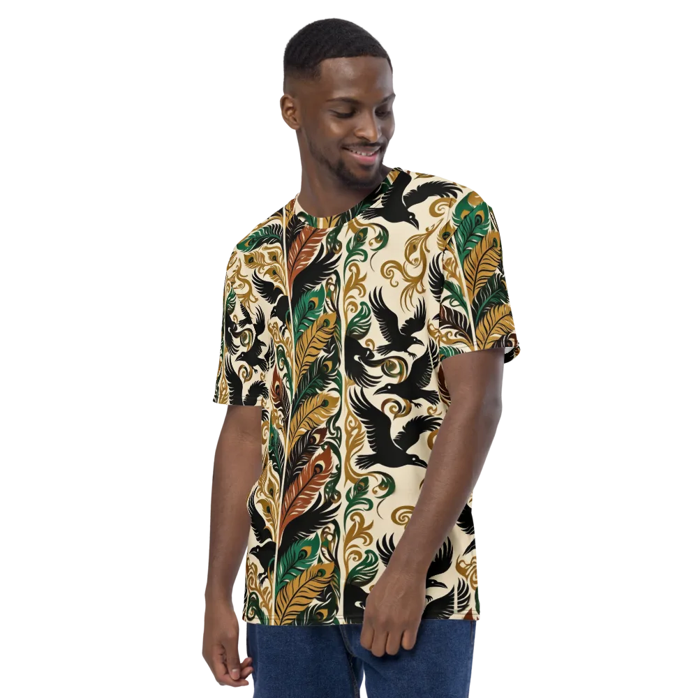 Raven Rococo on Men's Crew Neck T-Shirt — Left