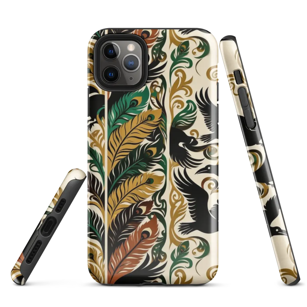 Raven Rococo on Tough Case for iPhone® — Front