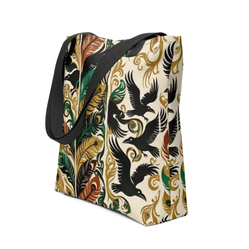 Raven Rococo on a Tote Bag