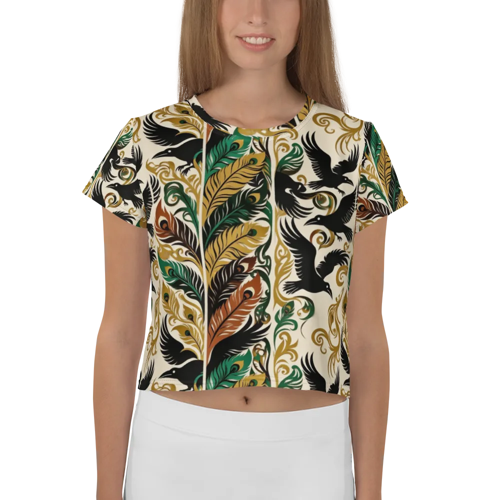 Raven Rococo on Crop Tee — Front