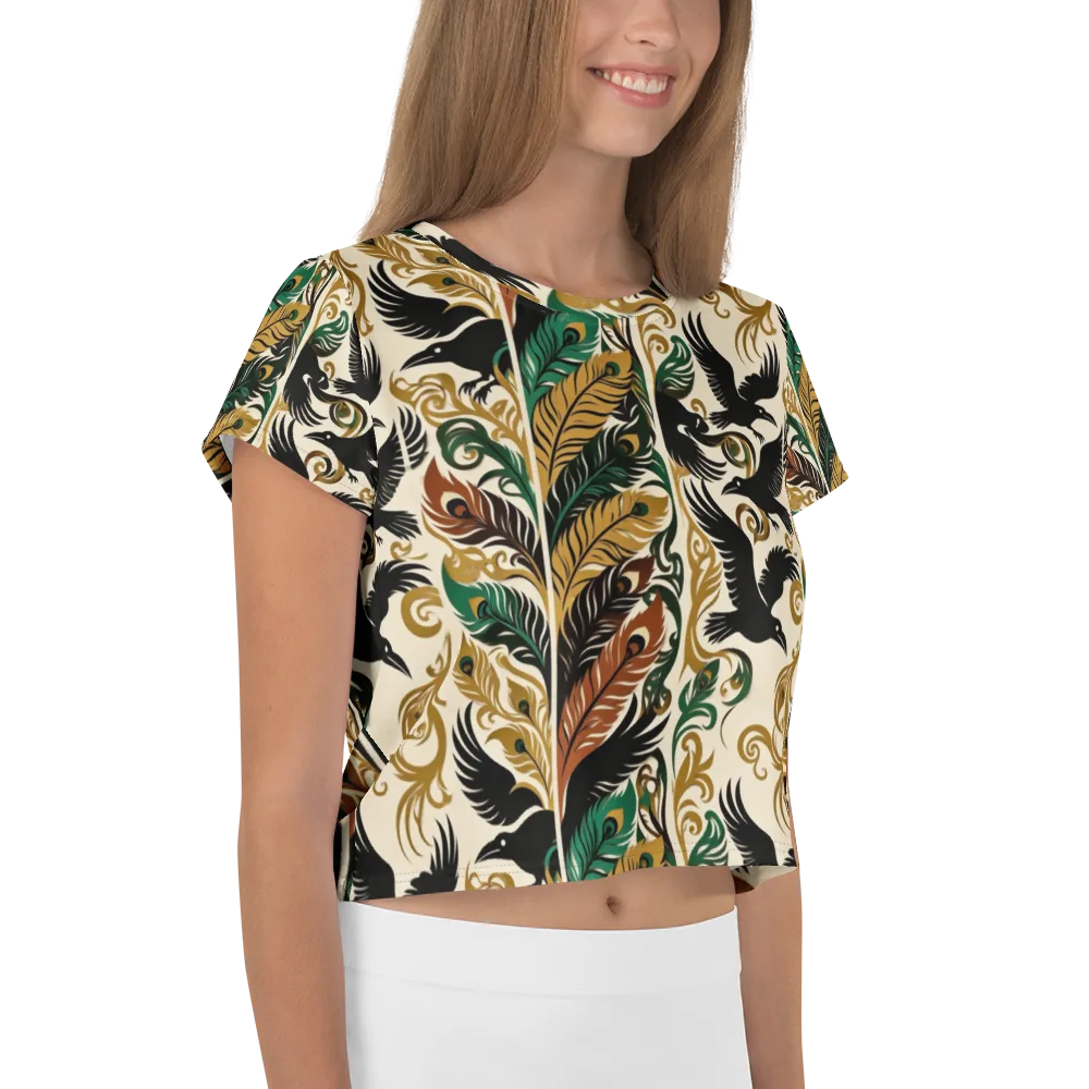 Raven Rococo on Crop Tee — Right