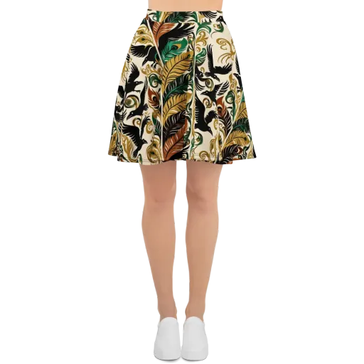 Raven Rococo on a Skater Skirt