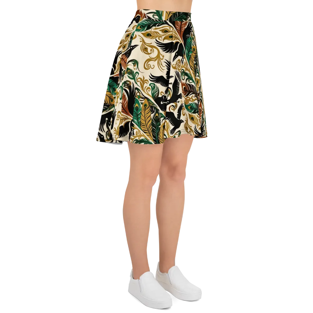 Raven Rococo on Skater Skirt — Right