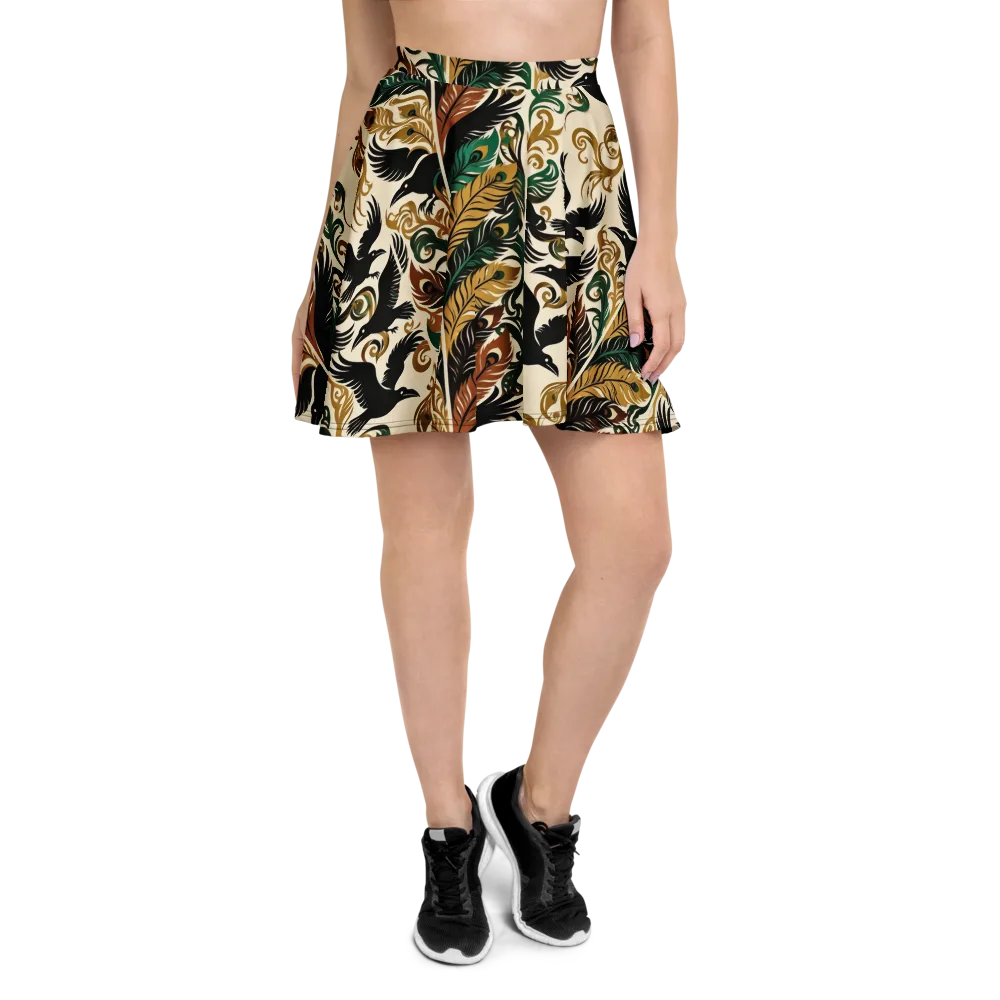 Raven Rococo on Skater Skirt — Front