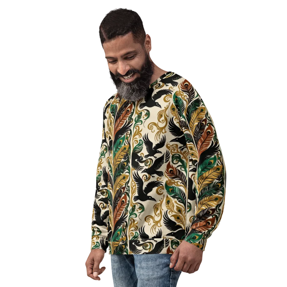 Raven Rococo on Sweatshirt — Left Front