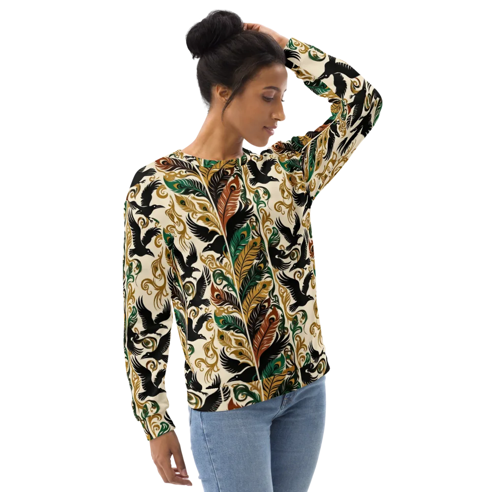 Raven Rococo on Sweatshirt — Right Front