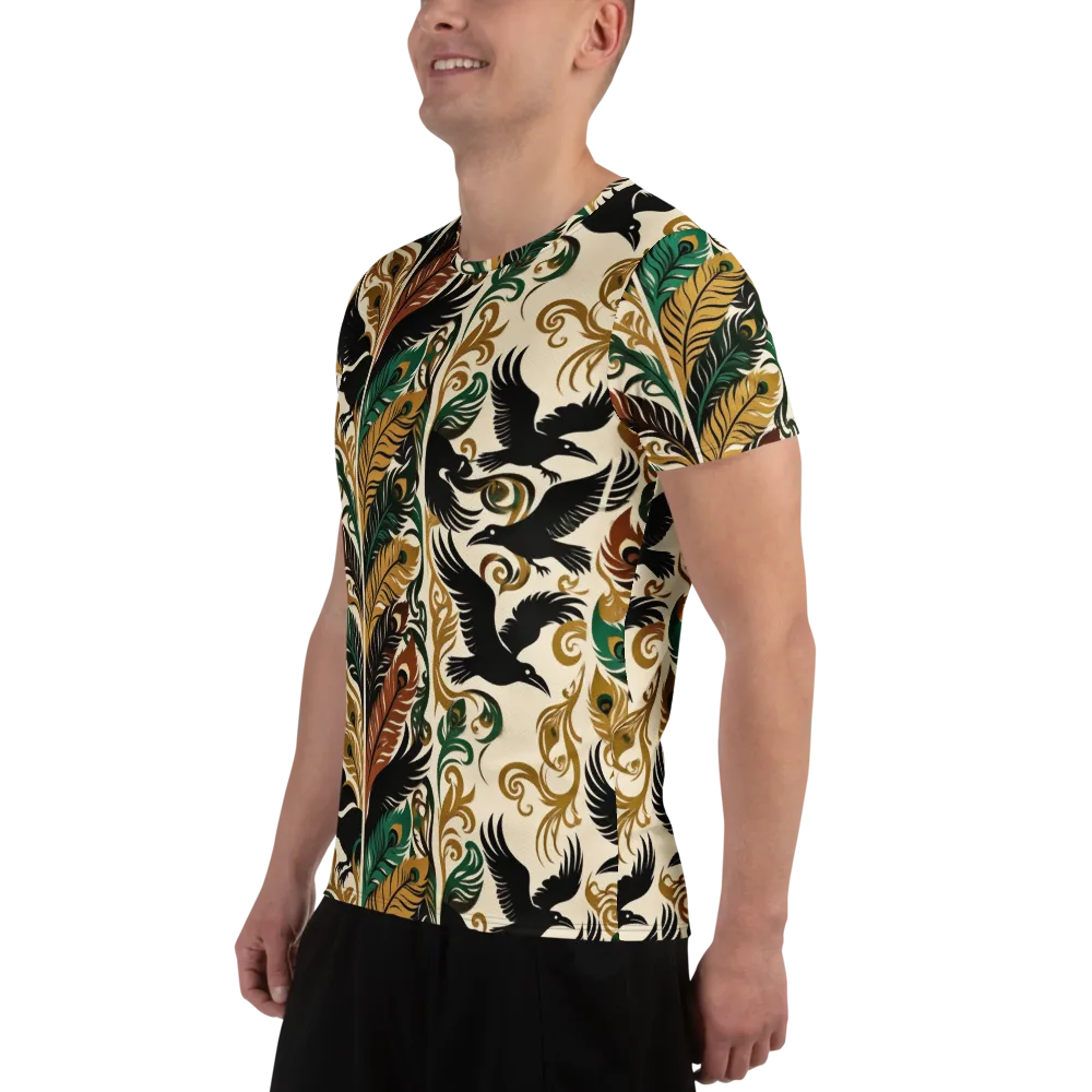 Raven Rococo on Men's Athletic T-Shirt — Left