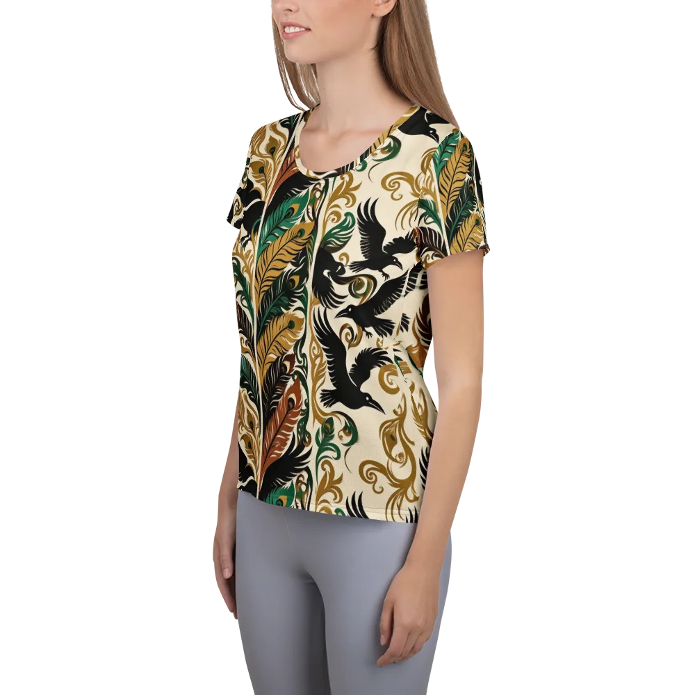Raven Rococo on Women's Athletic T-Shirt — Left