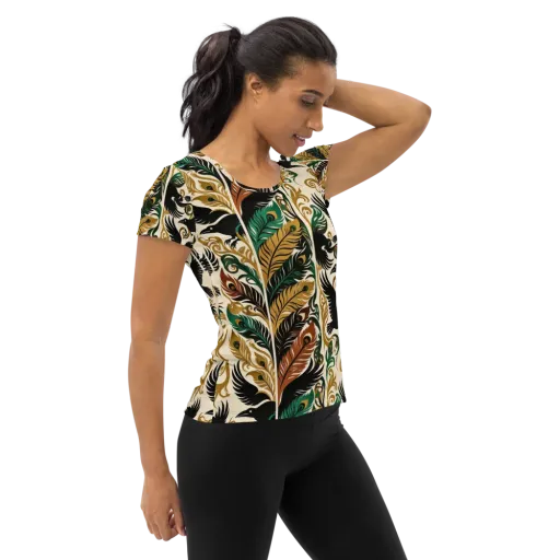 Raven Rococo on a Women's Athletic T-Shirt