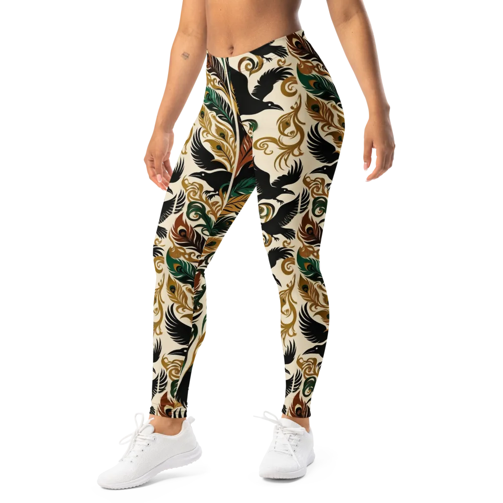Raven Rococo on Leggings — Left Front