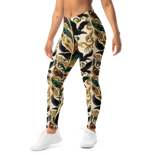 Raven Rococo on a Leggings