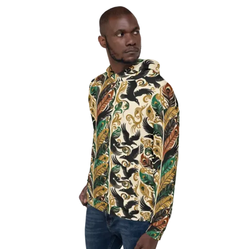 Raven Rococo on a Hoodie