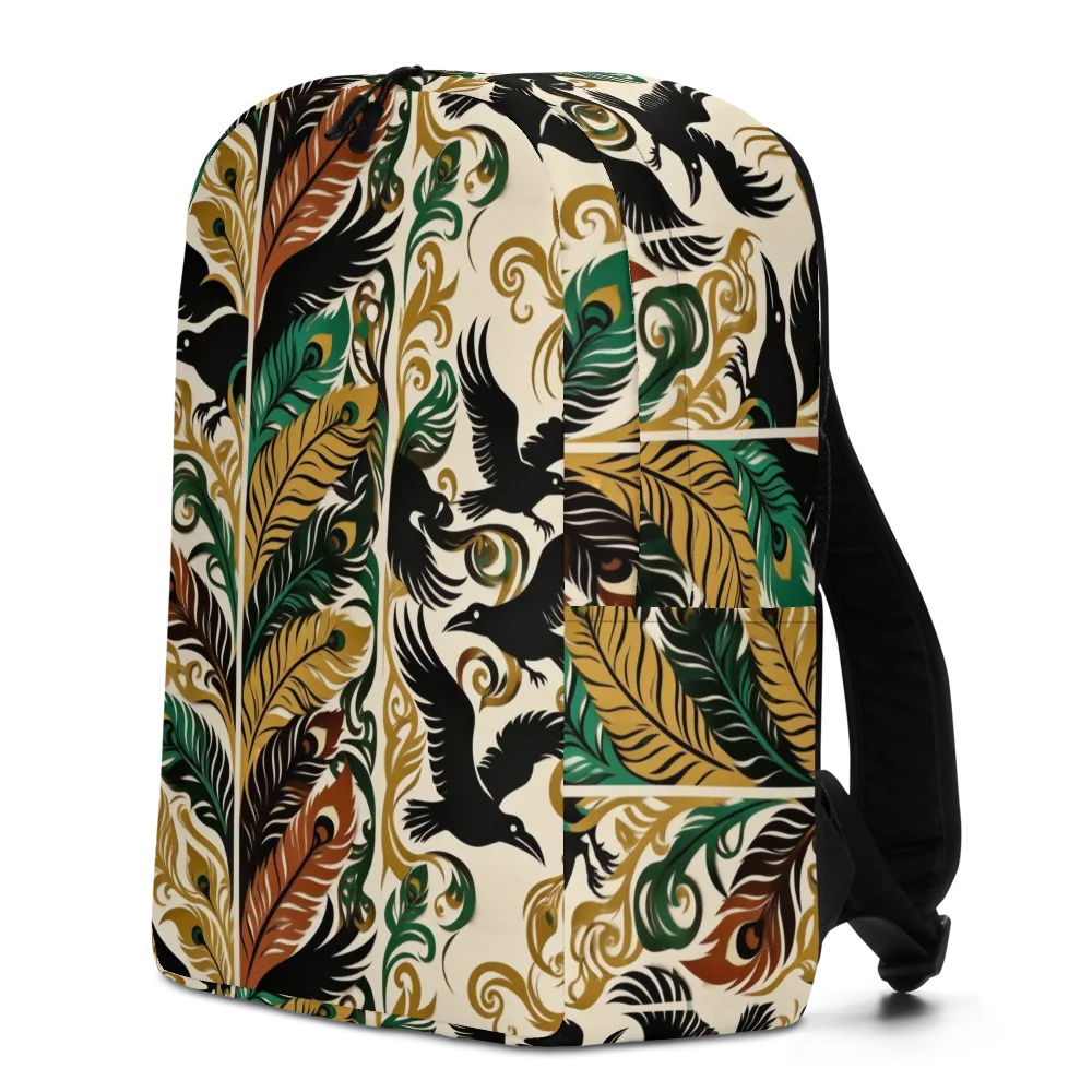 Raven Rococo on Minimalist Backpack — Left