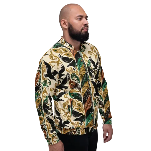 Raven Rococo on a Bomber Jacket