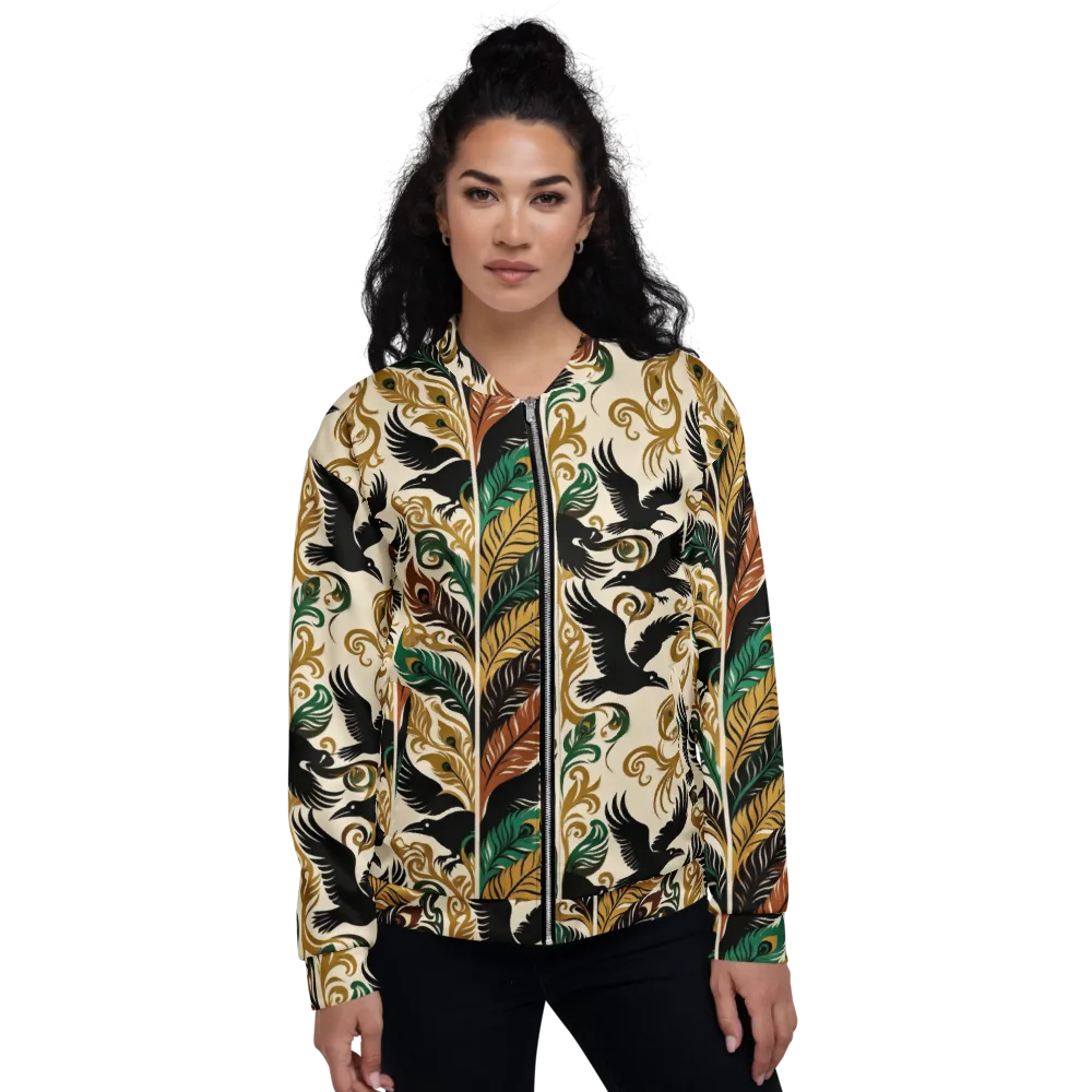 Raven Rococo on Bomber Jacket — Front