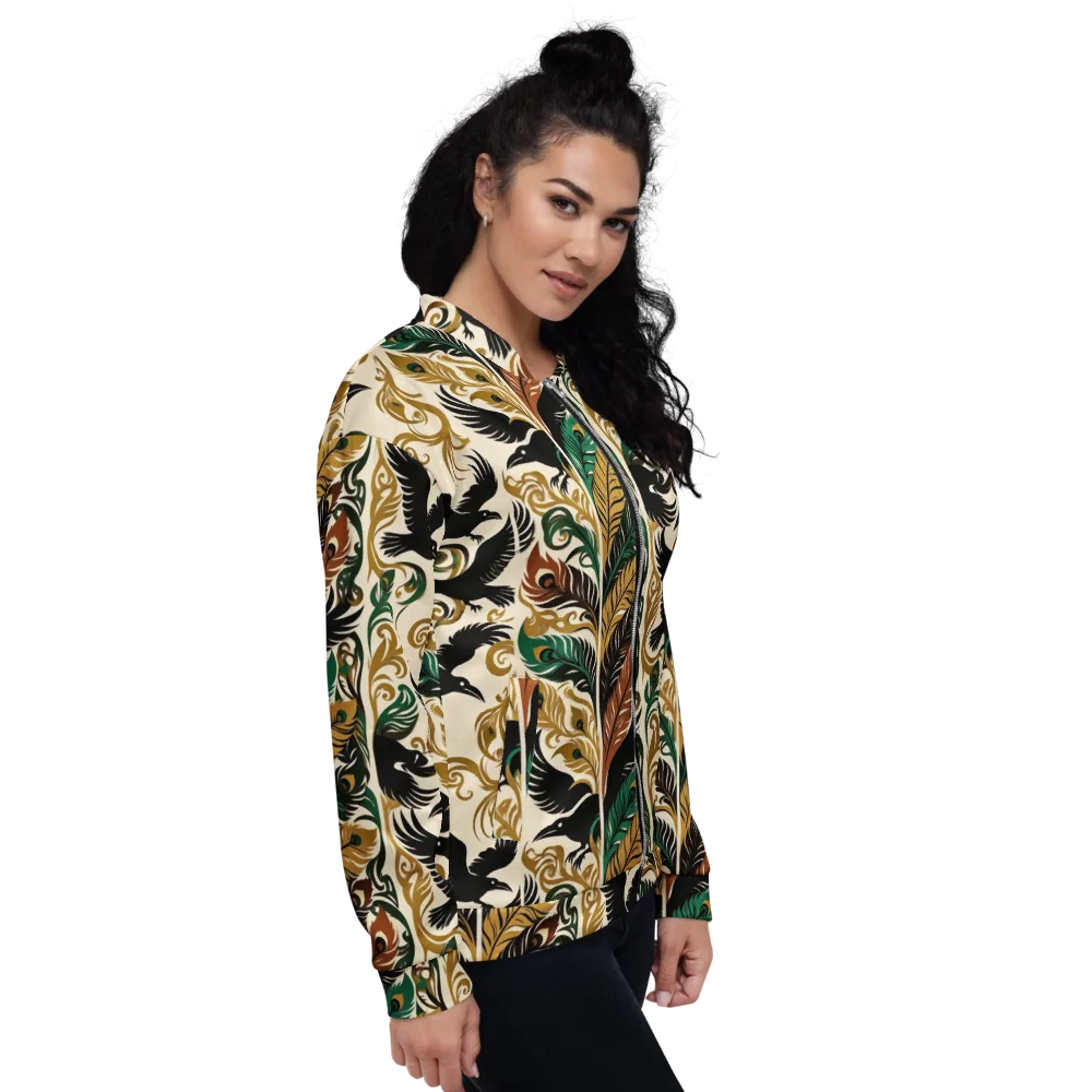 Raven Rococo on Bomber Jacket — Right