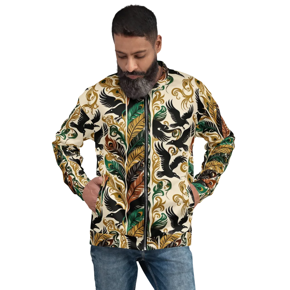 Raven Rococo on Bomber Jacket — Front