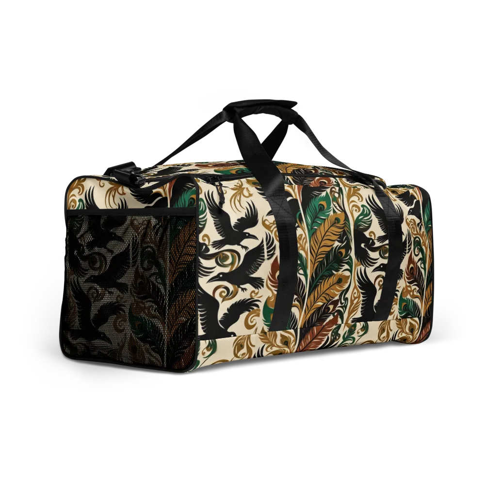Raven Rococo on Duffle Bag — Right Front