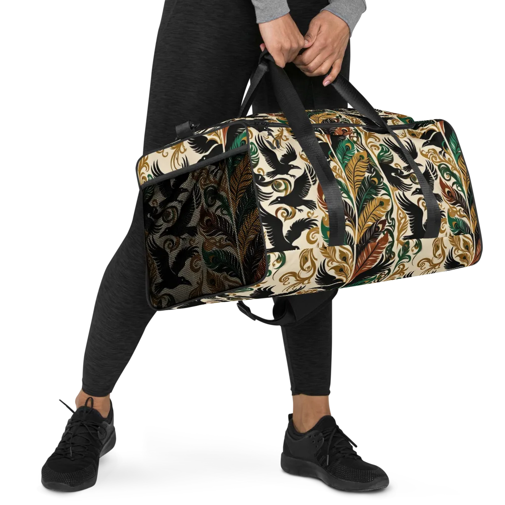 Raven Rococo on Duffle Bag — Right Front