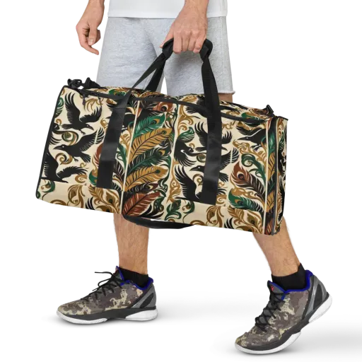 Raven Rococo on a Duffle Bag