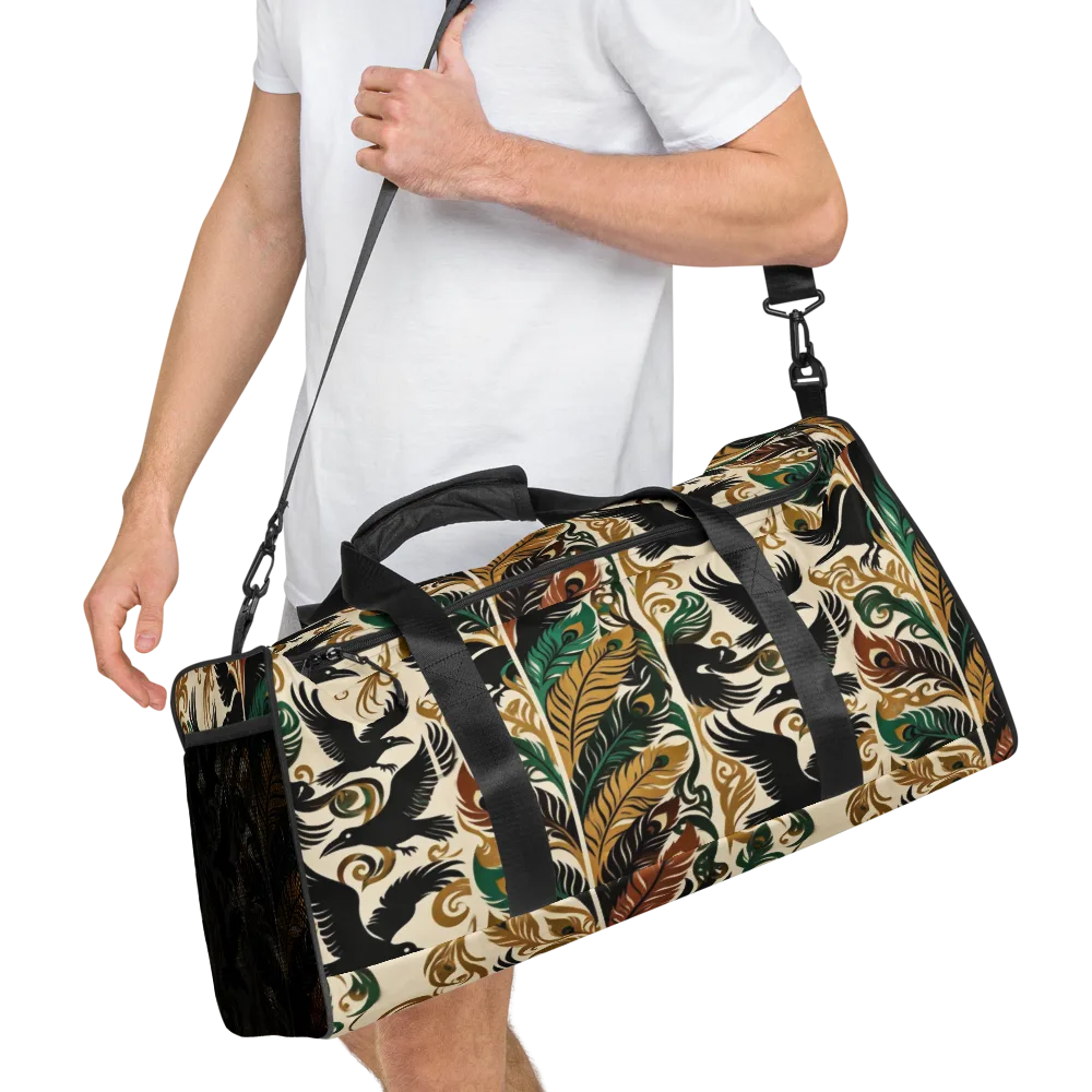 Raven Rococo on Duffle Bag — Right Front