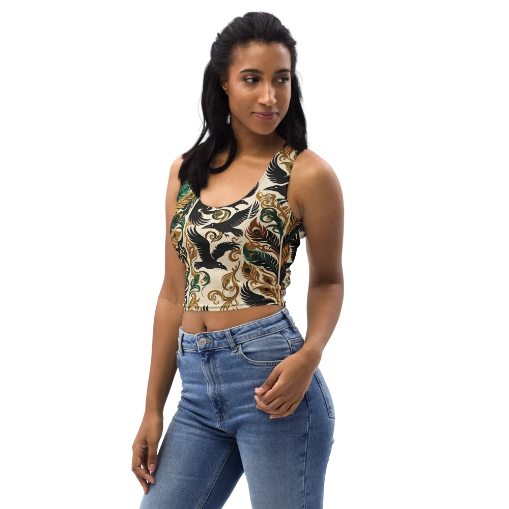 Raven Rococo on Crop Top — Left Front