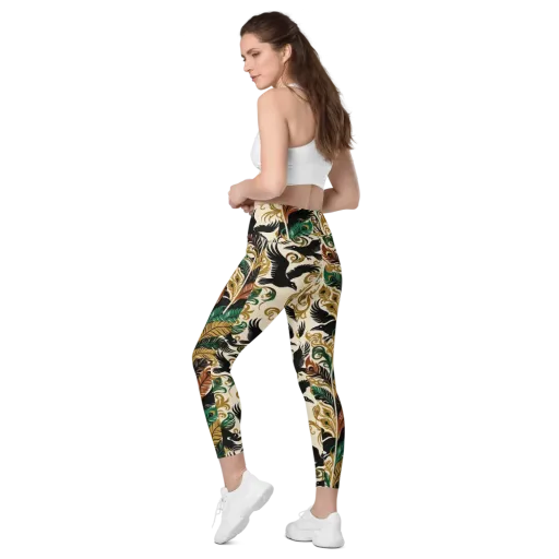 Raven Rococo on a Leggings with Pockets