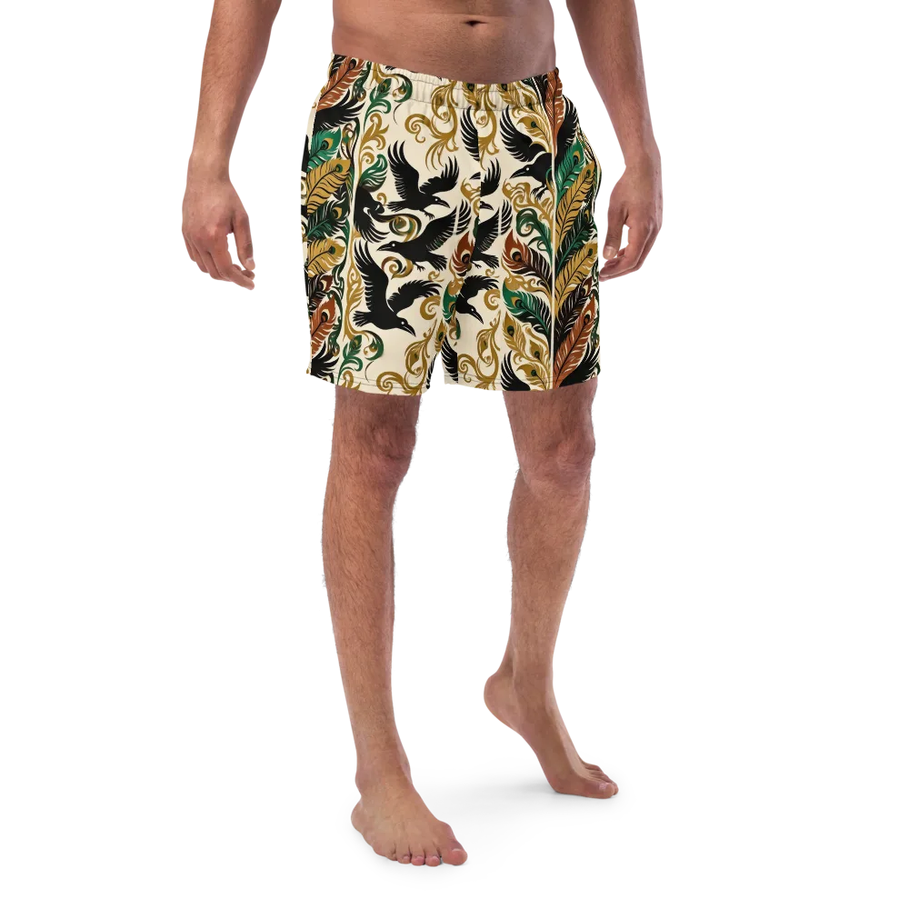 Raven Rococo on Swim Trunks — Front