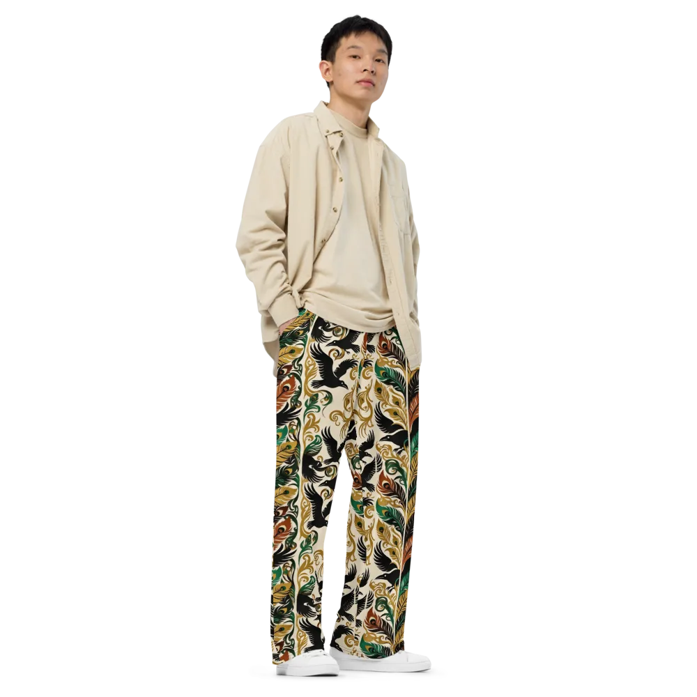 Raven Rococo on Wide-Leg Pants — Right Front
