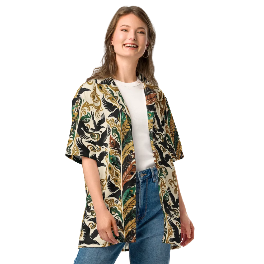 Raven Rococo on Button Shirt — Front