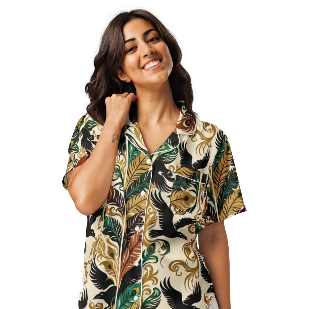 Raven Rococo on Women's Short Sleeve Pajama Top — Front