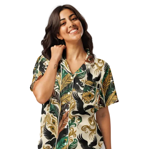 Raven Rococo on a Women's Short Sleeve Pajama Top