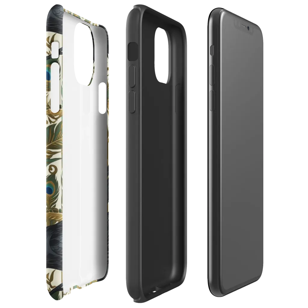 Raven Peacock Almanac on Tough Case for iPhone® — Right