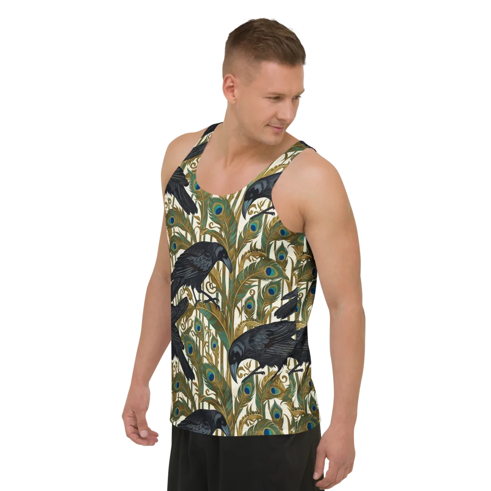 Raven Peacock Almanac on Men's Tank Top — Left Front