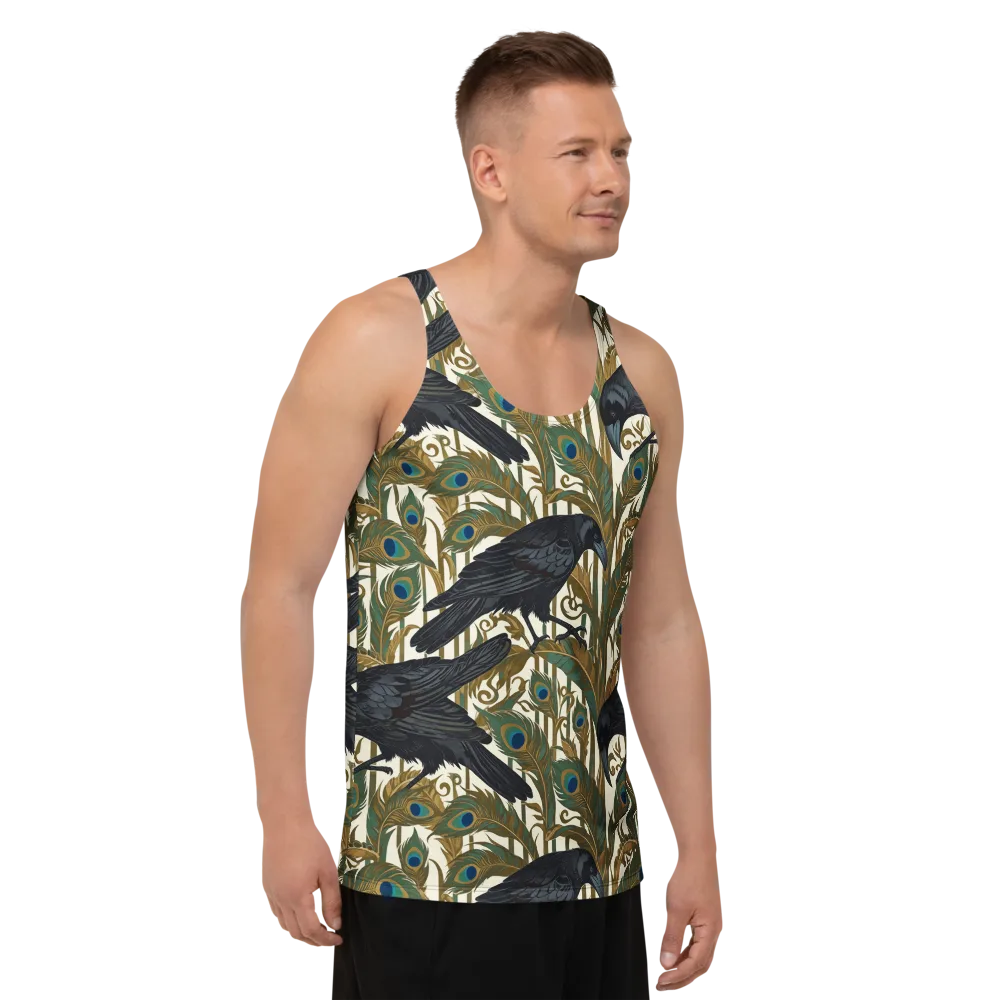 Raven Peacock Almanac on Men's Tank Top — Right Front