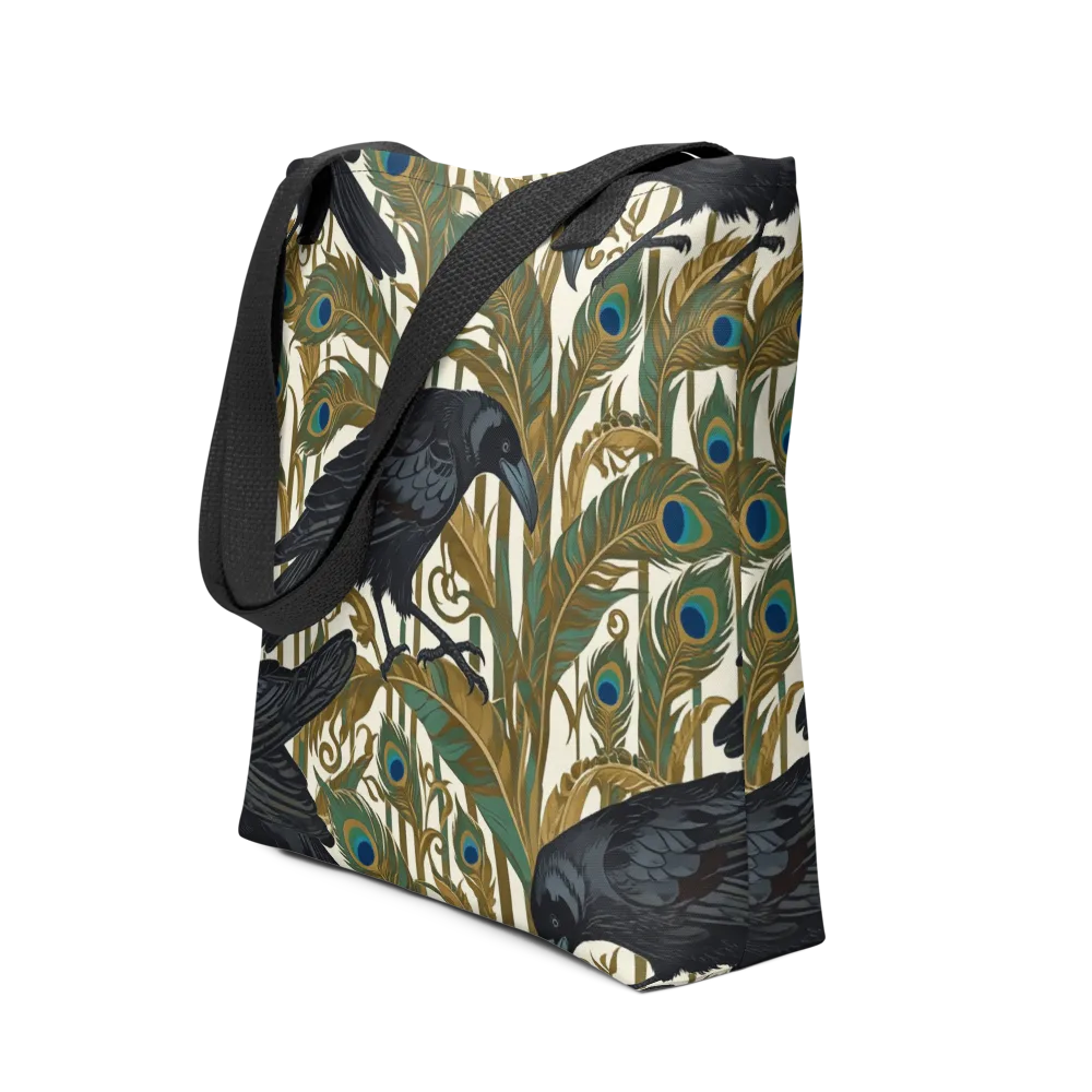 Raven Peacock Almanac on Tote Bag — Front