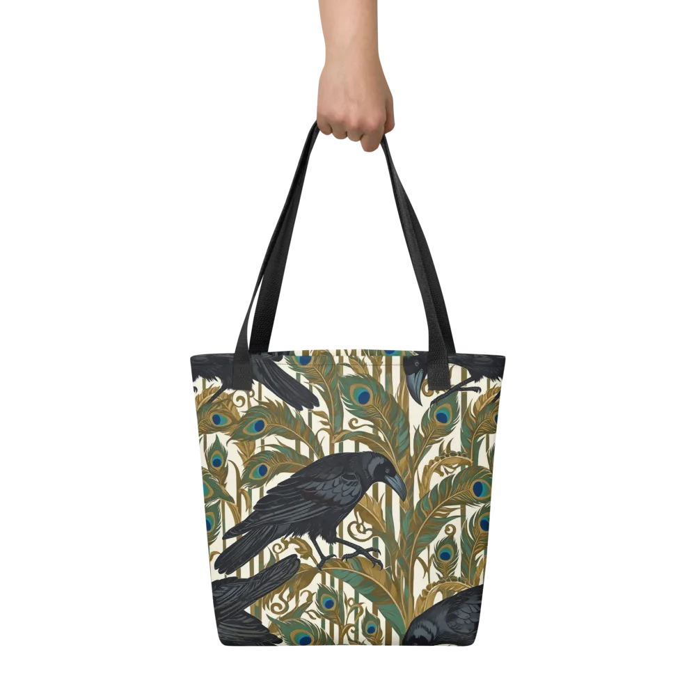 Raven Peacock Almanac on Tote Bag — Front