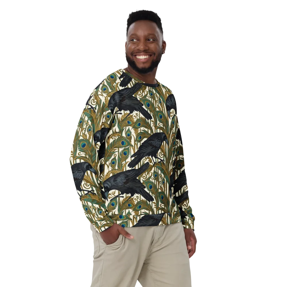 Raven Peacock Almanac on Sweatshirt — Front